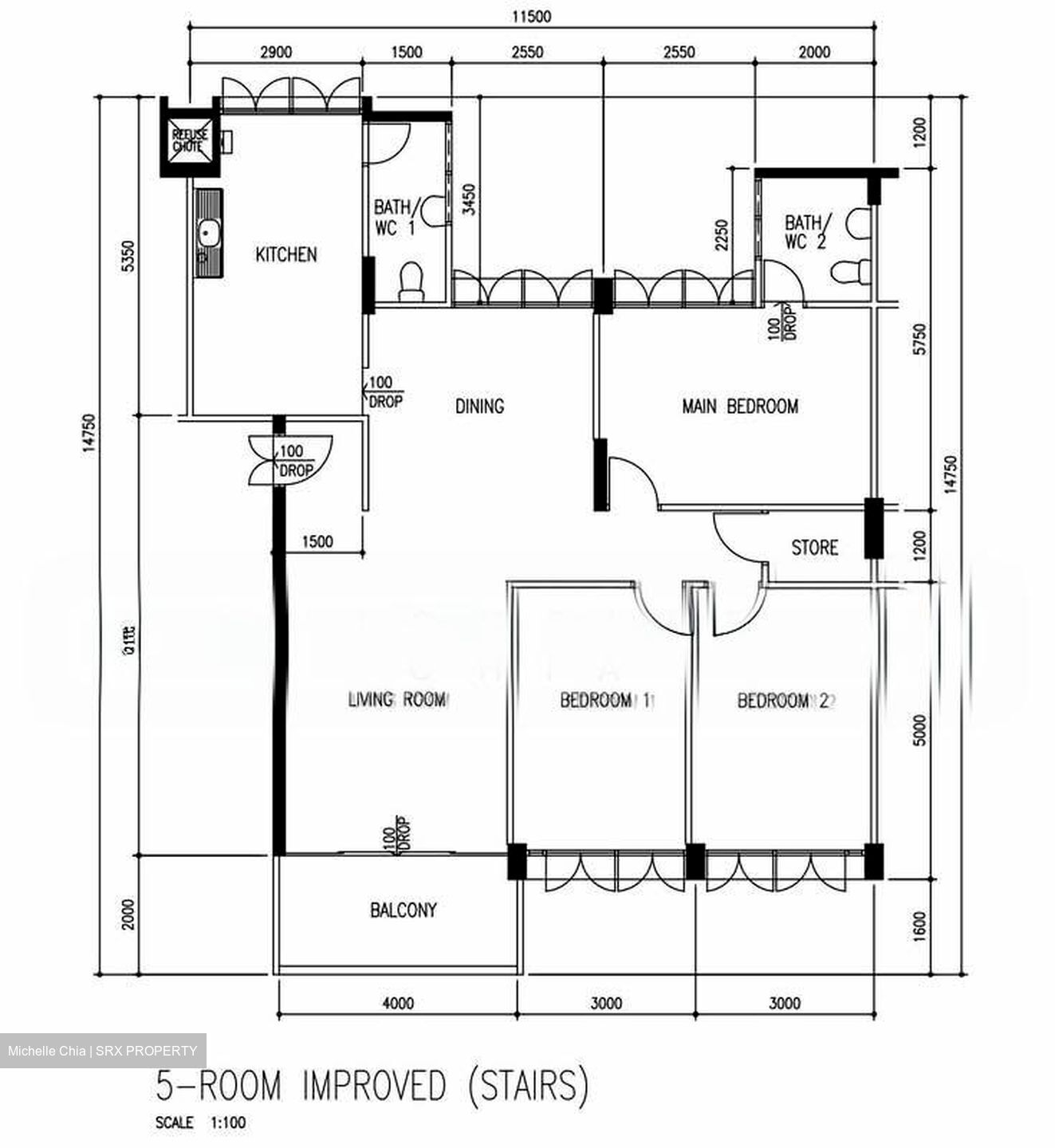 Blk 212 Serangoon Avenue 4 (Serangoon), HDB 5 Rooms #587700161